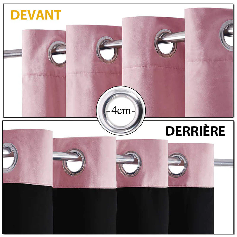 Rideau Occultant Velvetine Rose – Image 6