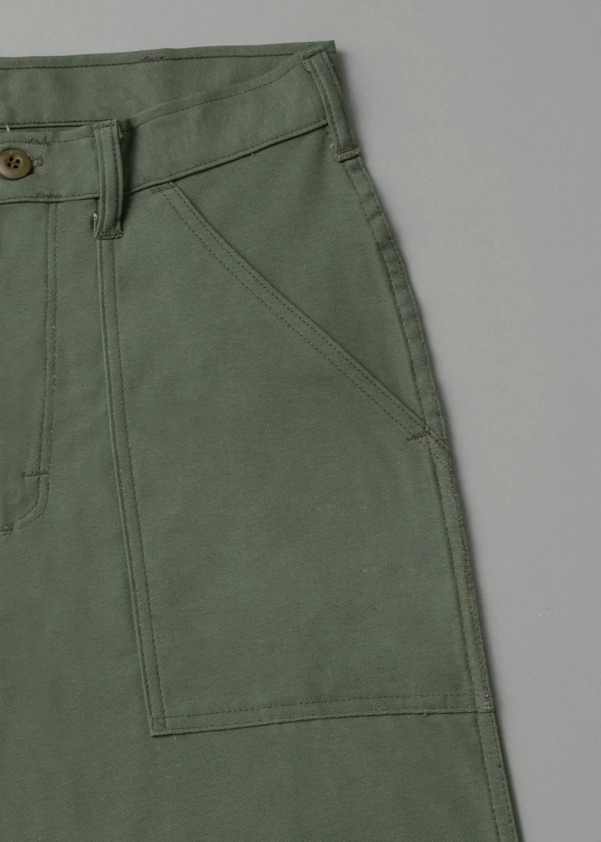 FATIGUE PANT - OG107 TAPER - SATIN VERT OLIVE - STAN RAY – Image 4