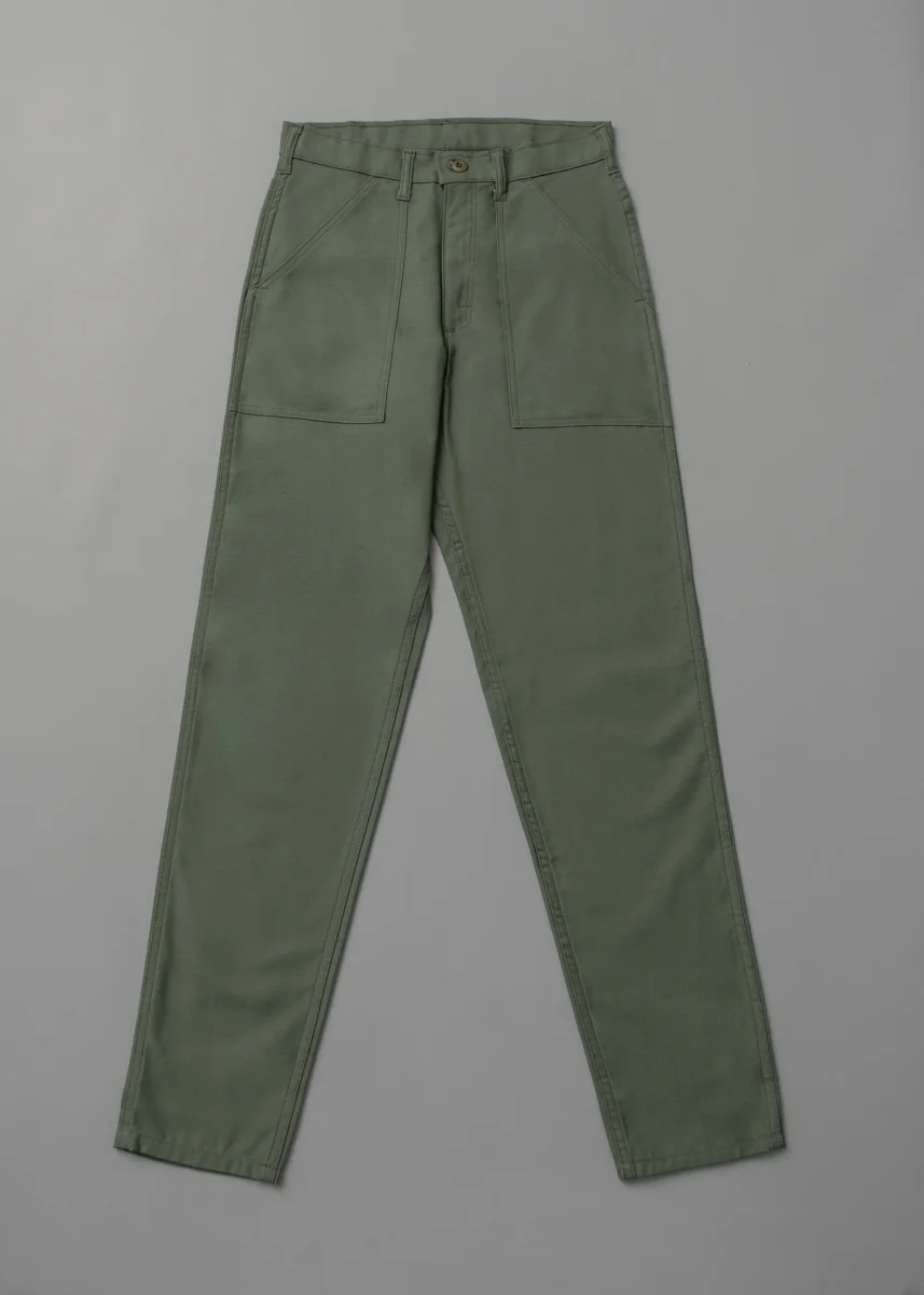 FATIGUE PANT - OG107 TAPER - SATIN VERT OLIVE - STAN RAY – Image 2