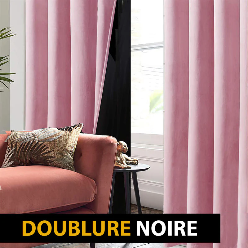 Rideau Occultant Velvetine Rose