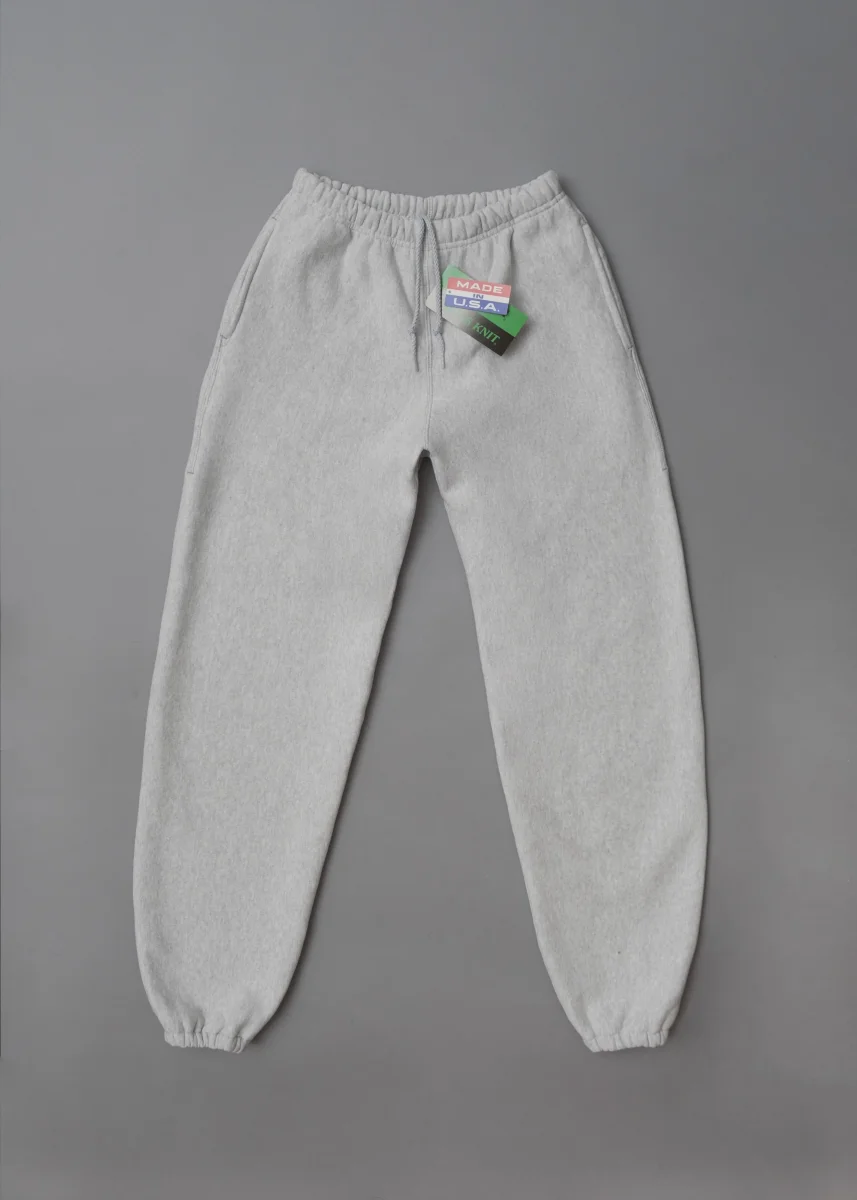PANTALON DE JOGGING - GRIS CHINE - 12 OZ CROSS KNIT SWEATPANT - CAMBER USA – Image 2