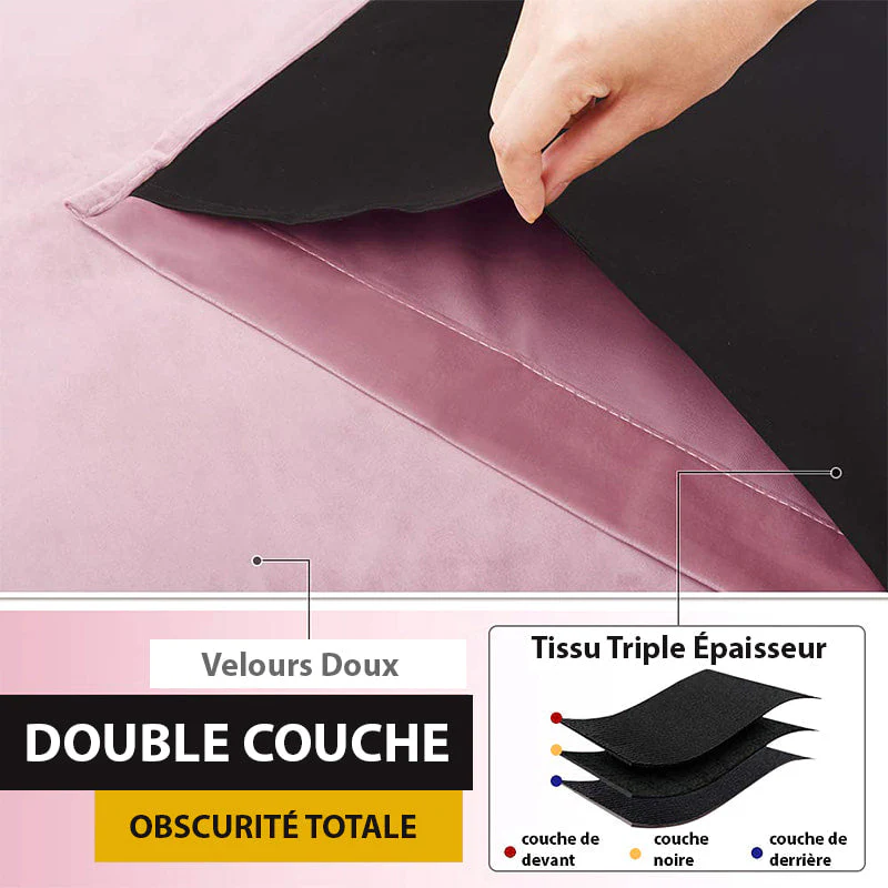 Rideau Occultant Velvetine Rose – Image 5
