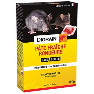 Pâte Fraîche Rongeurs Digrain: Solution Efficace contre les Rats et les Souris