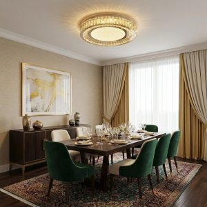 Plafonnier cristal moderne