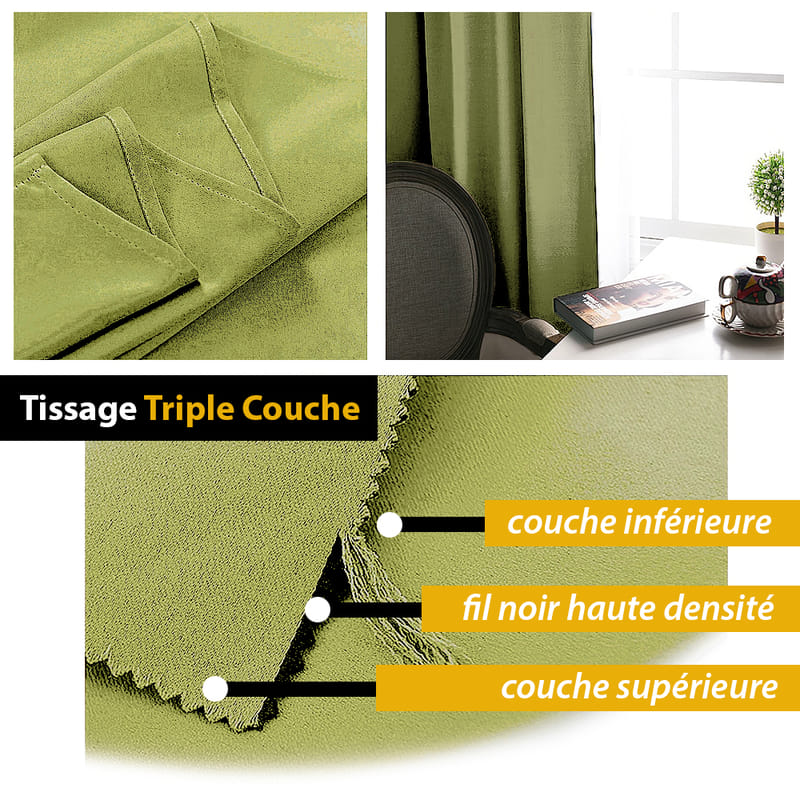 Rideau Occultant Vert Clair Joy – Image 3